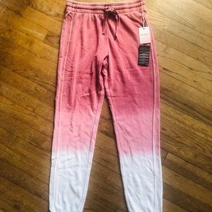 NWT Dip Dyed Ombre Pink Sweatpants